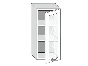 19.40.3 Шкаф настенный (h=913) на 400мм с 1-ой стекл. дверцей в Верещагино - vereshchagino.магазин96.com | фото